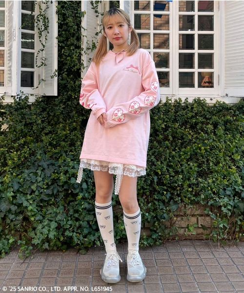 RIBBON COTTON LACE SKIRT | Candy Stripper（キャンディ