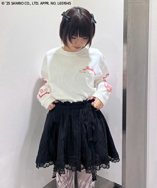 RIBBON COTTON LACE SKIRT | Candy Stripper(キャンディ RIBBON COTTON LACE SKIRT | Candy Stripper(キャンディ