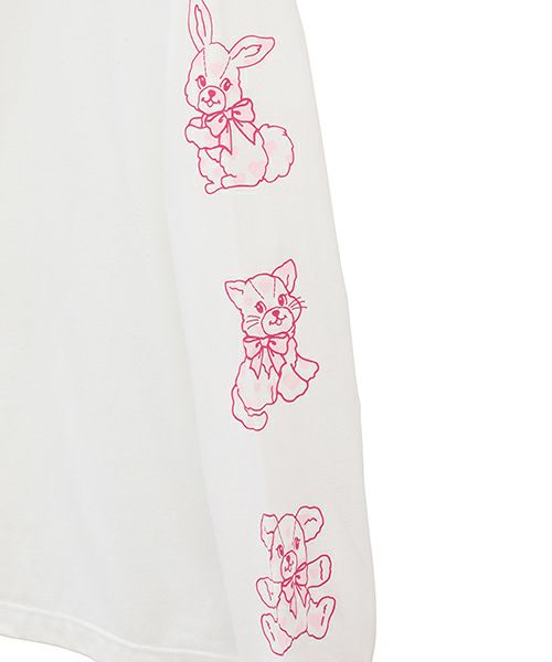 HEARTFUL FRIENDS L/S TEE | Candy Stripper（キャンディ