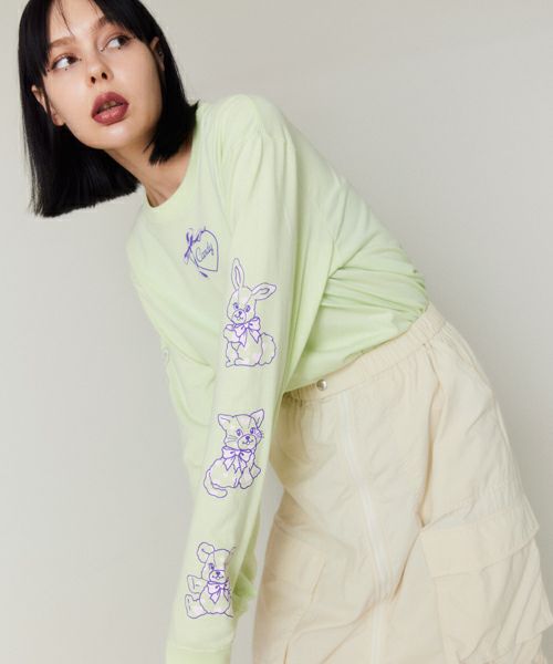 HEARTFUL FRIENDS L/S TEE | Candy Stripper（キャンディ