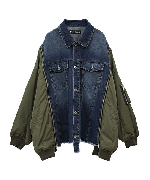 COMBINED DENIM JACKET | Candy Stripper（キャンディ