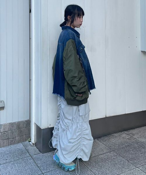 COMBINED DENIM JACKET | Candy Stripper（キャンディ