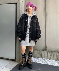 COMBINED DENIM JACKET | Candy Stripper（キャンディ