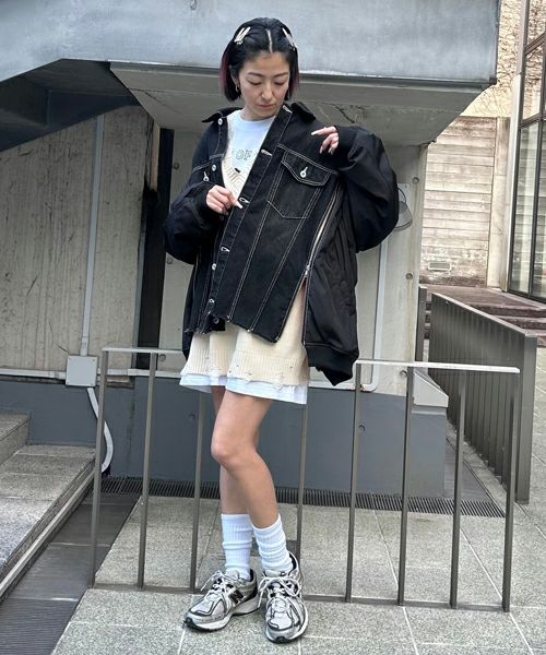 COMBINED DENIM JACKET | Candy Stripper（キャンディ