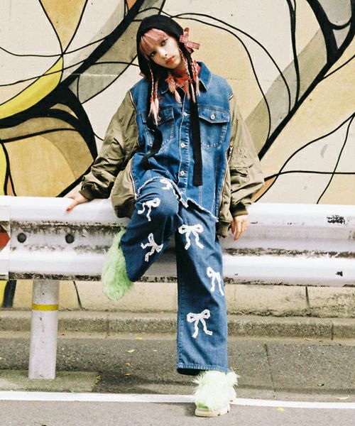 COMBINED DENIM JACKET | Candy Stripper（キャンディ