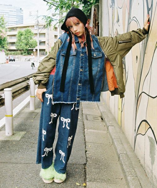 COMBINED DENIM JACKET | Candy Stripper（キャンディ ストリッパー 
