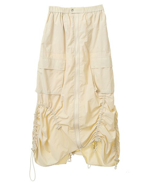 DRAWSTRING NYLON SKIRT | Candy Stripper（キャンディ