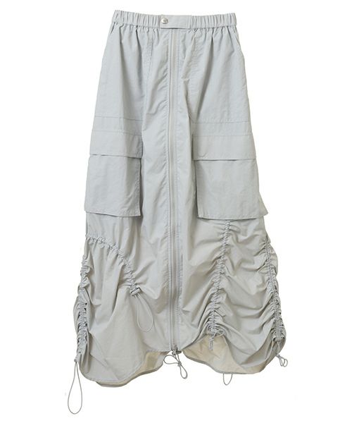 DRAWSTRING NYLON SKIRT | Candy Stripper（キャンディ
