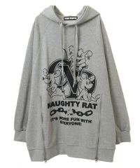 NAUGHTY RAT ZIP HOODIE | Candy Stripper（キャンディ