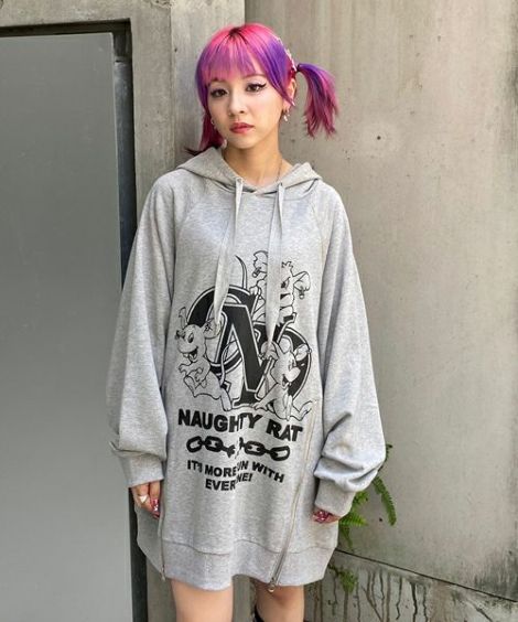 NAUGHTY RAT ZIP HOODIE