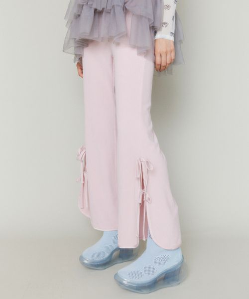 STRINGSLIT FLARED PANTS | Candy Stripper（キャンディ ストリッパー