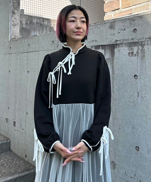 RIBBON CHINA ONE-PIECE | Candy Stripper（キャンディ ストリッパー