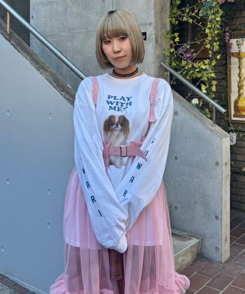 OSUWARI L/S TEE | Candy Stripper（キャンディ ストリッパー