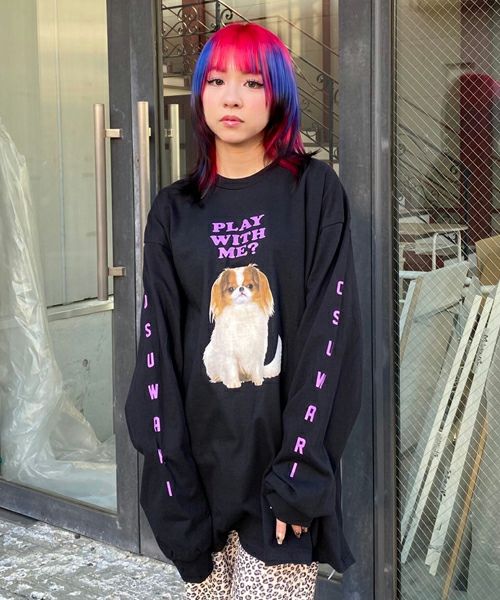 OSUWARI L/S TEE | Candy Stripper（キャンディ ストリッパー