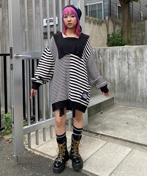 Candy Stripper PATCHWORK SAILOR ニット MARINE BORDER SAILOR KNIT | Candy Stripper（キャンディ