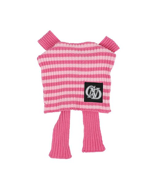 BORDER RIBBON BEANIE | Candy Stripper（キャンディ