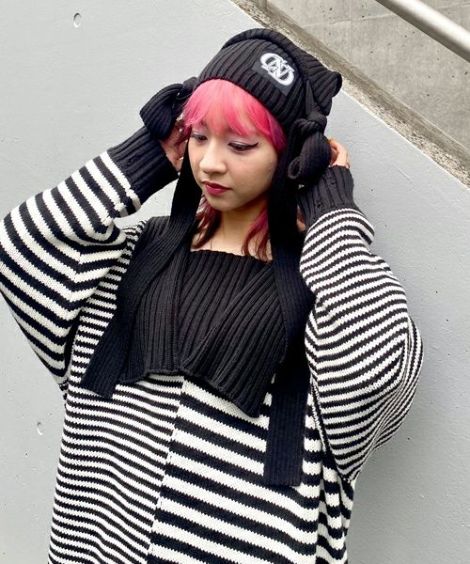 BORDER RIBBON BEANIE