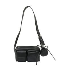 ショルダーバッグ・ポシェット ^LEATHERY^ Glossy nylon square shoulder bag BLACK LRBG5109BK Amazon.com: JACD Women's Woven Bucket Bag, Autumn Sports