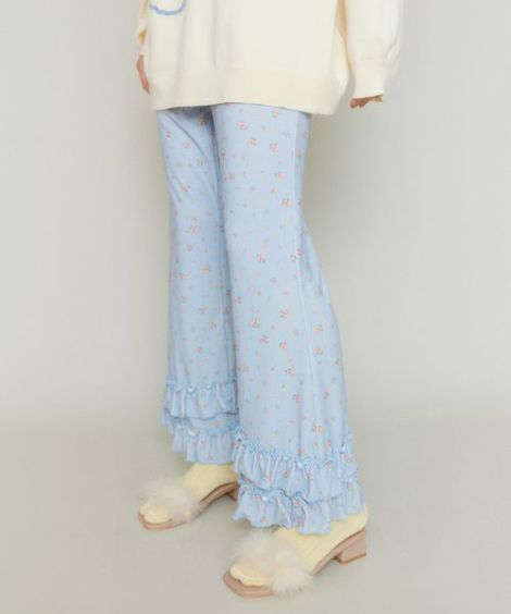 SWEET THINGS FRILL FLARE PANTS