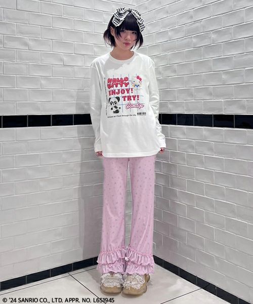SWEET THINGS FRILL FLARE PANTS | Candy Stripper（キャンディ
