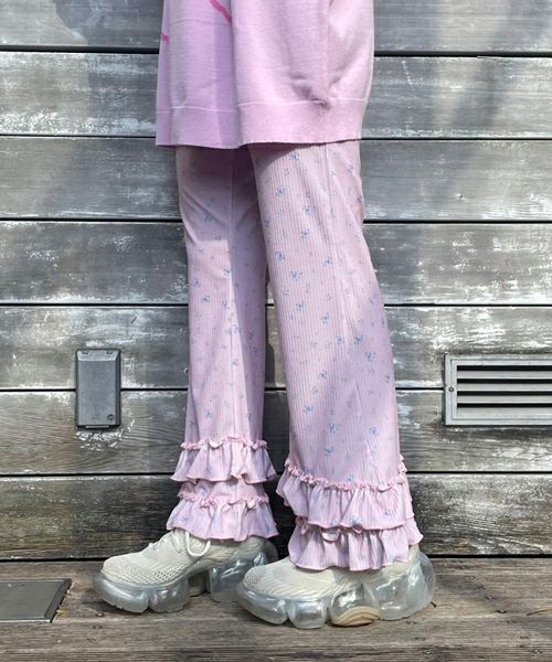 Candy Stripper レースフレアパンツ FRILL LACE FLARE PANTS | Candy Stripper（キャンディ