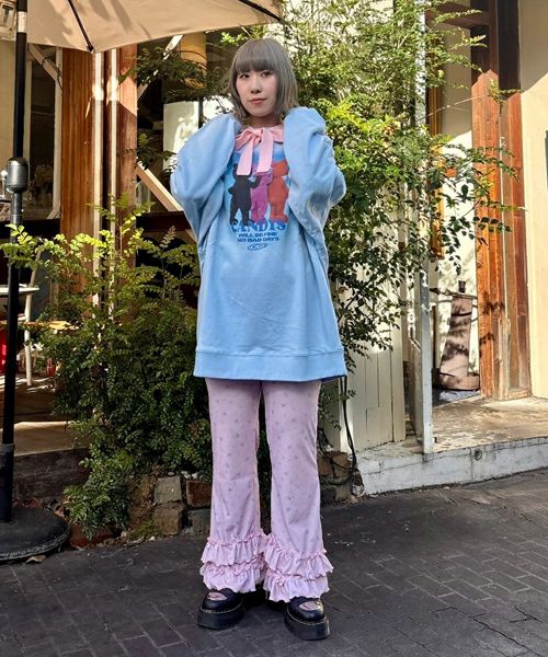 SWEET THINGS FRILL FLARE PANTS | Candy Stripper（キャンディ