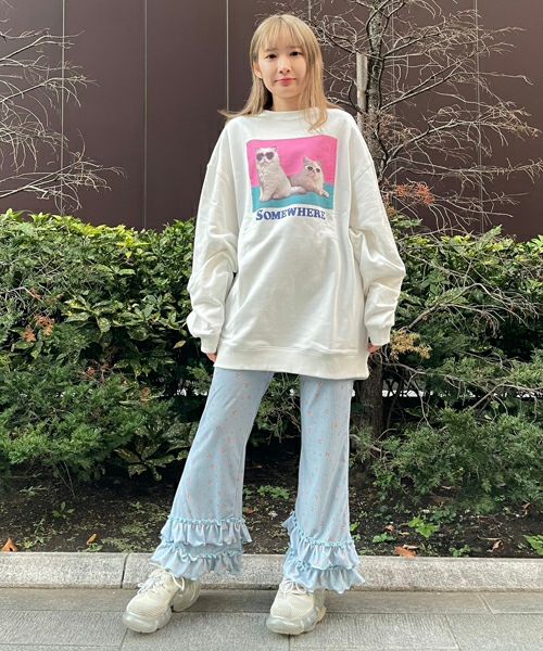 SWEET THINGS FRILL FLARE PANTS | Candy Stripper（キャンディ 