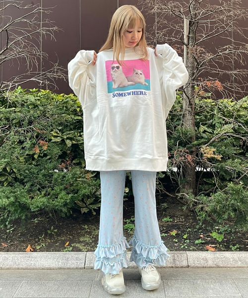 SWEET THINGS FRILL FLARE PANTS | Candy Stripper（キャンディ