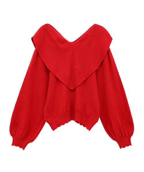 ♡COLLAR KNIT | Candy Stripper（キャンディ ストリッパー
