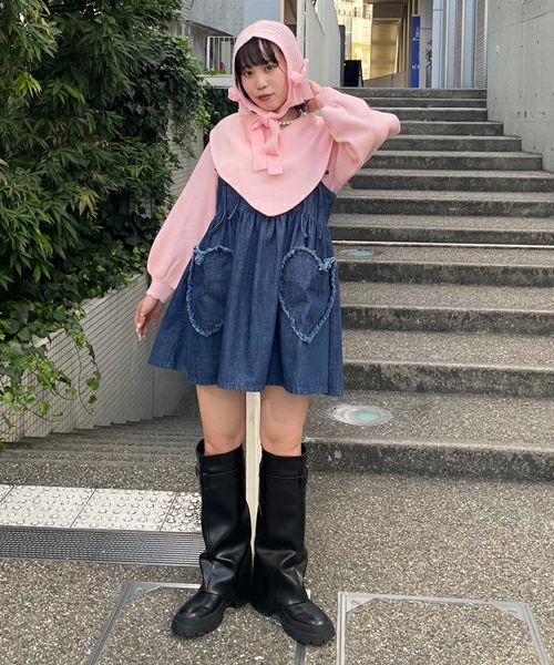 ♡COLLAR KNIT | Candy Stripper（キャンディ ストリッパー