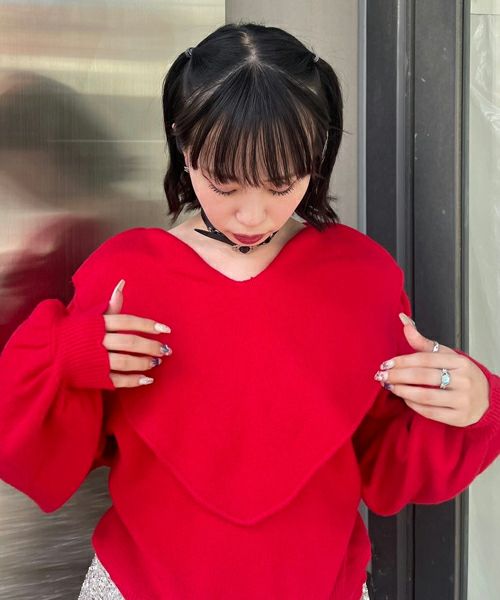 Candy Stripper WITH JOY LAYERED トップス　うさぎ Candy Stripper WITH JOY LAYERED トップス うさぎ