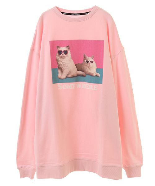 PARIS CAT SWEAT ONE-PIECE | Candy Stripper（キャンディ