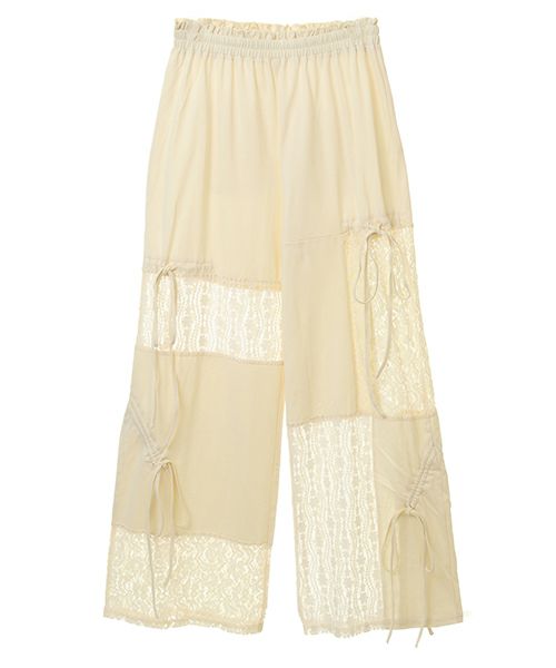 Candy Stripper パンツ LACY PATCH WORK DROST レディース