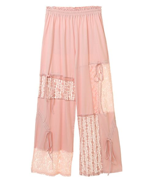 LACY PATCH WORK DROST PANTS | Candy Stripper（キャンディ