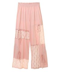 LACY PATCH WORK DROST PANTS | Candy Stripper（キャンディ