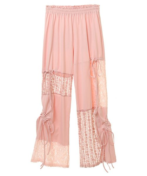 LACY PATCH WORK DROST PANTS | Candy Stripper（キャンディ