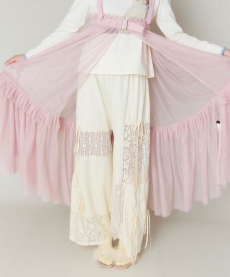 LACY PATCH WORK DROST PANTS
