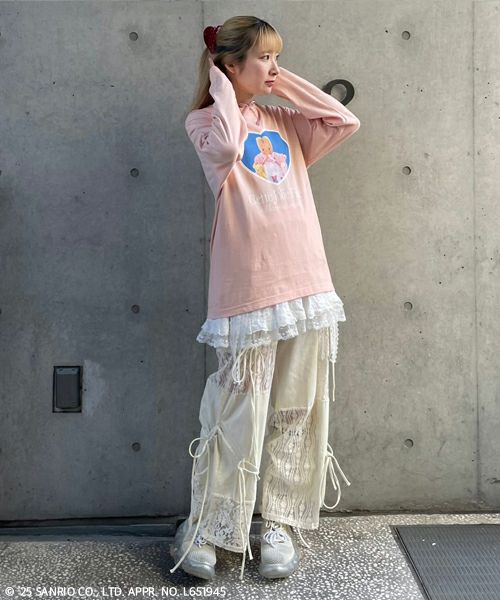 LACY PATCH WORK DROST PANTS | Candy Stripper（キャンディ