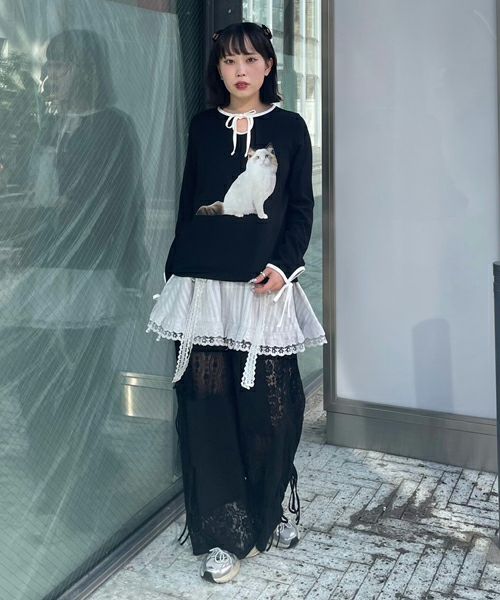 LACY PATCH WORK DROST PANTS | Candy Stripper（キャンディ