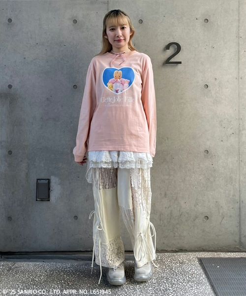 LACY PATCH WORK DROST PANTS | Candy Stripper（キャンディ