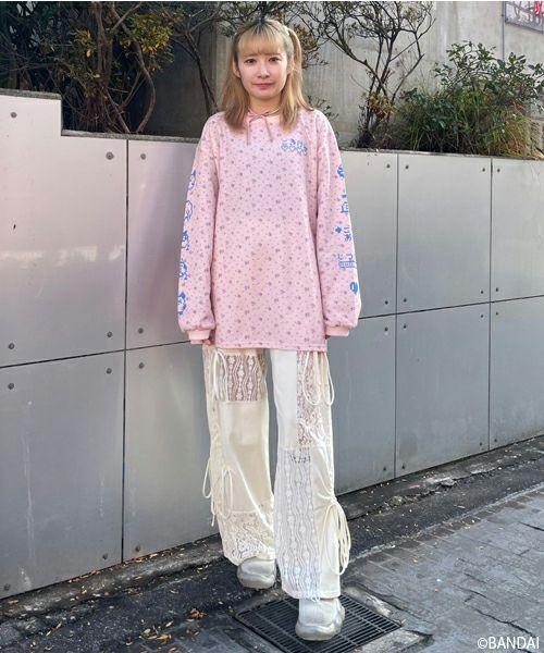 LACY PATCH WORK DROST PANTS | Candy Stripper（キャンディ