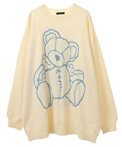 BROKEN BEAR KNIT | Candy Stripper（キャンディ ストリッパー