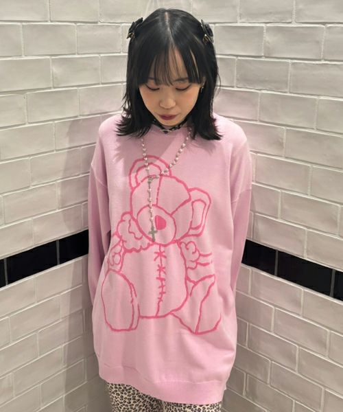 BROKEN BEAR KNIT | Candy Stripper（キャンディ ストリッパー