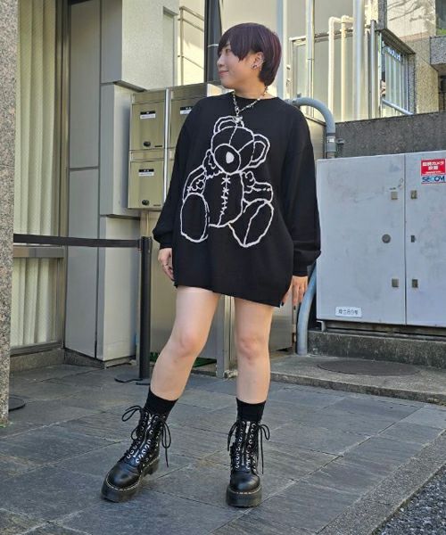 BROKEN BEAR KNIT | Candy Stripper（キャンディ ストリッパー