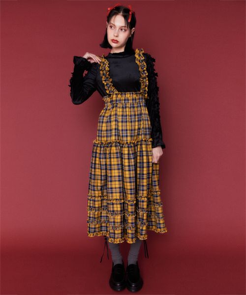 HOLY NIGHT FRILL JUMPER SKIRT | Candy Stripper(キャンディ HOLY NIGHT FRILL JUMPER SKIRT | Candy Stripper(キャンディ