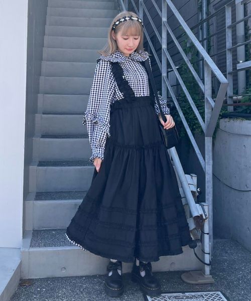HOLY NIGHT FRILL JUMPER SKIRT | Candy Stripper（キャンディ 