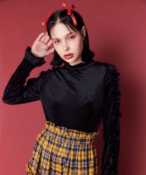 DOLLY RIBBON VELOUR TOPS