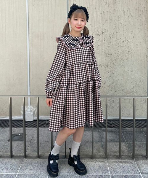 TINY RIBBON CHECK DRESS | Candy Stripper（キャンディ ストリッパー