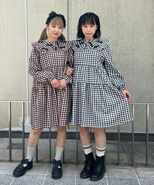 TINY RIBBON CHECK DRESS | Candy Stripper（キャンディ ストリッパー 
