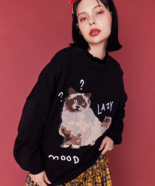 LAZY MOOD CAT KNIT | Candy Stripper（キャンディ ストリッパー 